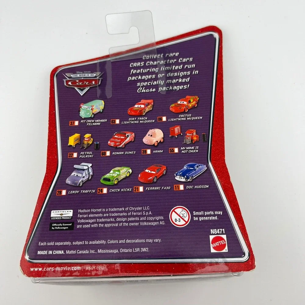 Disney Pixar Cars‎ Lightning McQueen #35 Chase with Bumper Stickers NEW